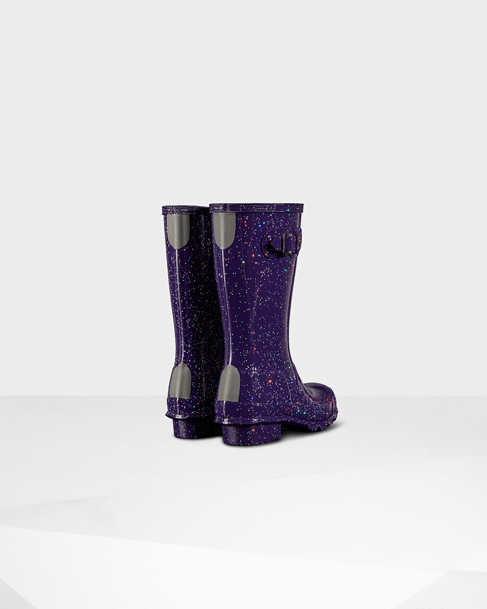 Hunter Original Big Giant Glitter Rain Boots - Shop Kids Blue Purple - KWXSRT674